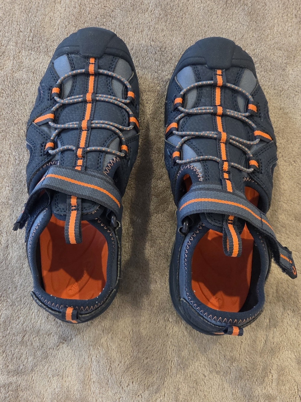 Merrell Navy and Orange Trail Sandals